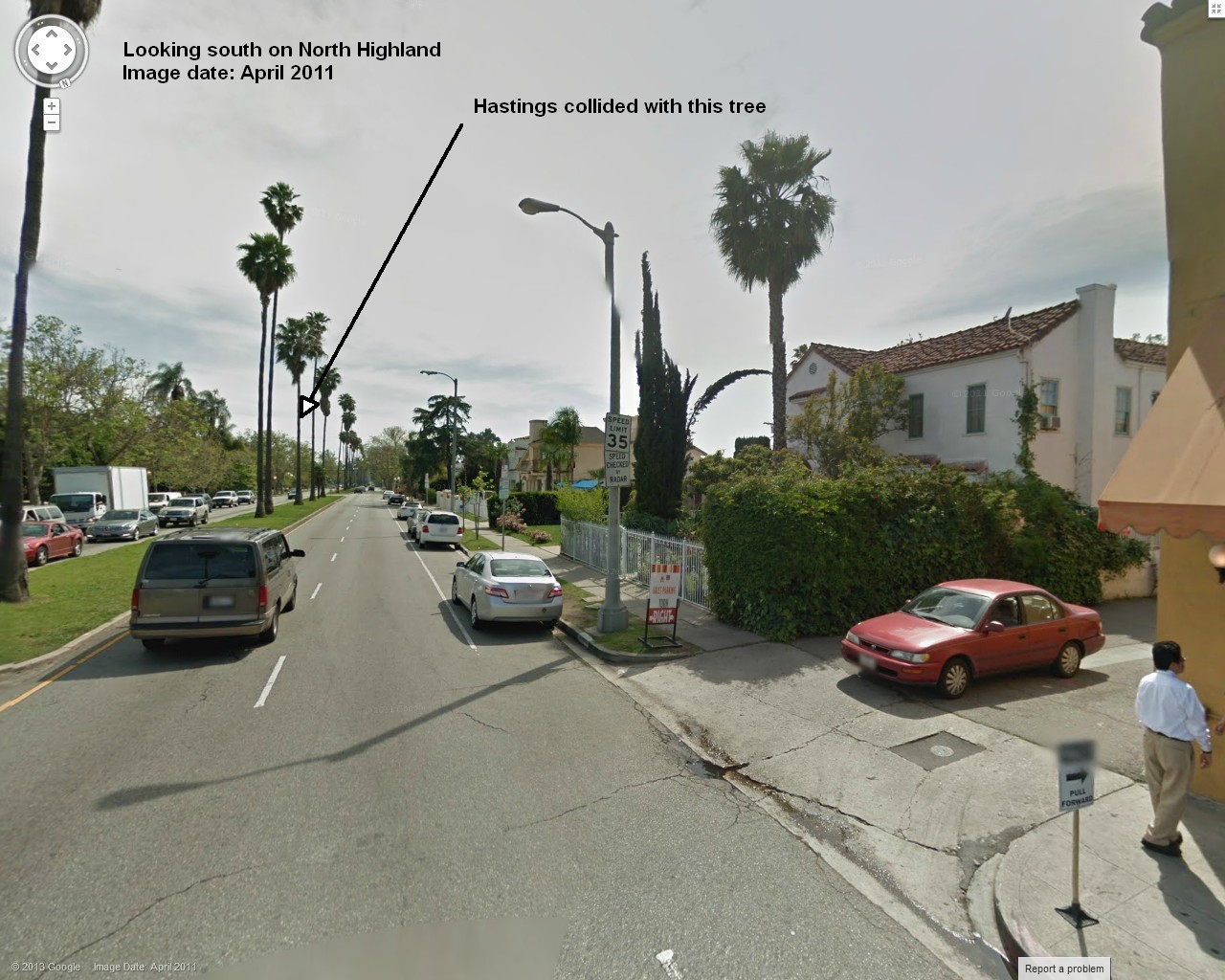 Looking south from Melrose